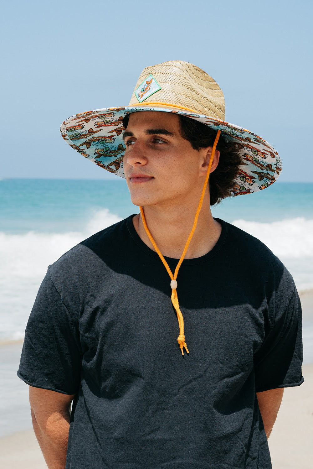 Badfish Straw Lifeguard Hat Doba